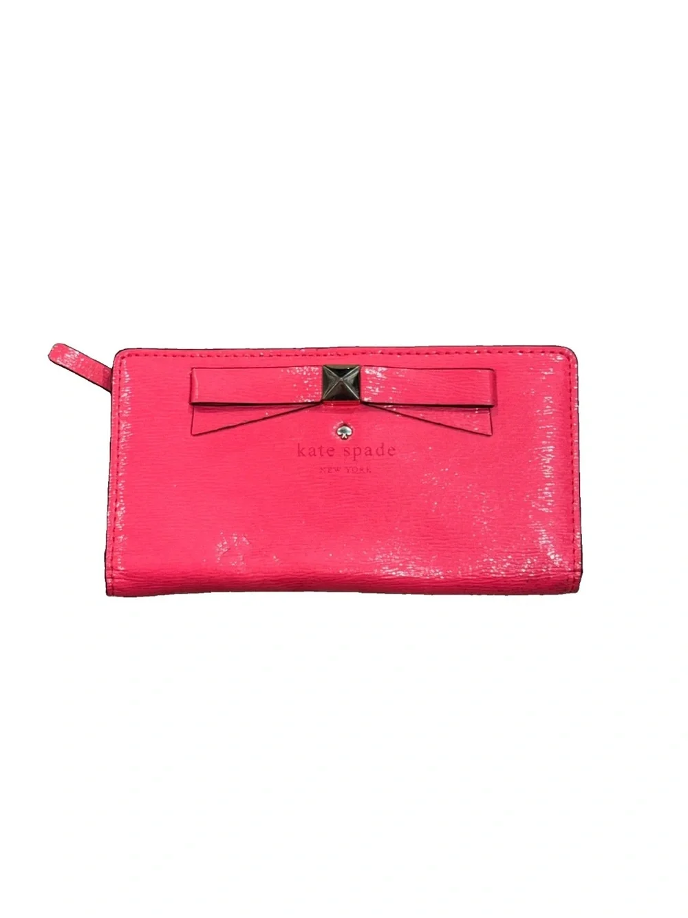KATE SPADE BEACON COURT ANGELICA STRAWBERRY PINK Wallet ID/CC SLOTS/COIN ZIPPER